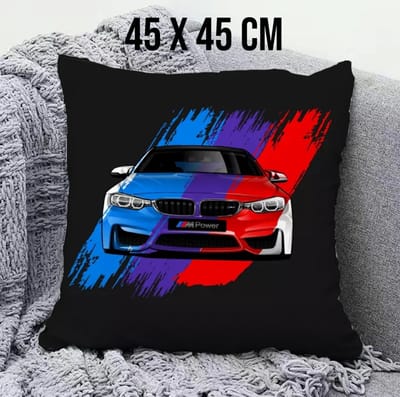 Allernieuwste.nl® Kussenhoes BMW Kussen Polyester - Kussenovertrek - 45 x 45 cm %%