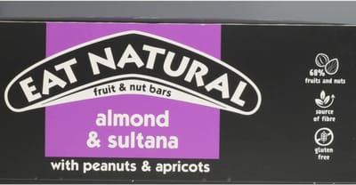 Eat natural Fruit & Noten Bar Amandel & Sultana - 12 x 40 gr