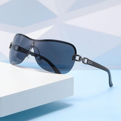 Nieuwe Modieuze Luxe Dames Zonnebril Retro Metalen Frame UV400 Zonwering Elegant Eenvoudig Ontwerp