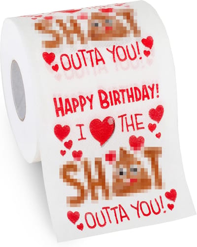 Hilarische toiletpapierrol cadeau - Grappige verjaardagscadeaus voor vrienden en familie