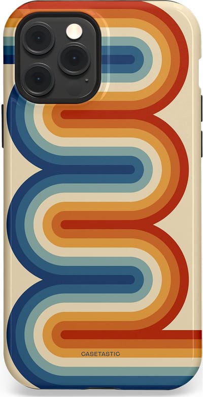 Casetastic Hoesje Geschikt voor Apple iPhone 12/12 Pro Magsafe - Stijlvolle Beschermende Duo-layer Case - Vintage Boog