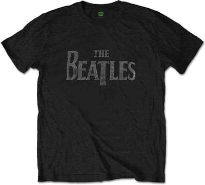 The Beatles - Drop T Logo Heren T-shirt - XXL - Zwart