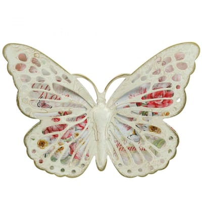 Wanddecoratie metaal vlinder decoratie landelijke stijl B29.5cm