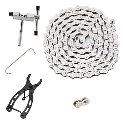 GELLDG Fietsgereedschap Set - Kettingbreker & Kettensluitingstang - Geschikt voor 6/7/8 Speed Fietskettingen - Metalen Constructie - Schakels