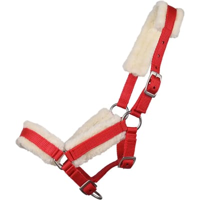 Halsband voor veulen met vacht Q-essentials