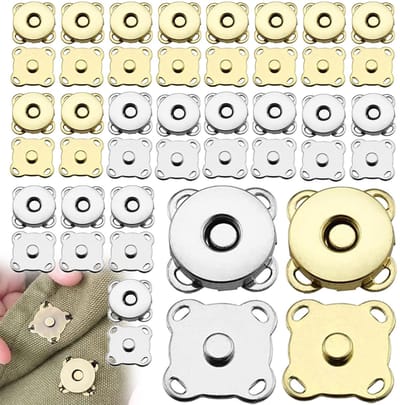 NTH products- Magneetknopen 20 Paar - Drukknopen 14 mm - Magneetsluiting - Naaien - Magnetische Drukknop - Handwerk