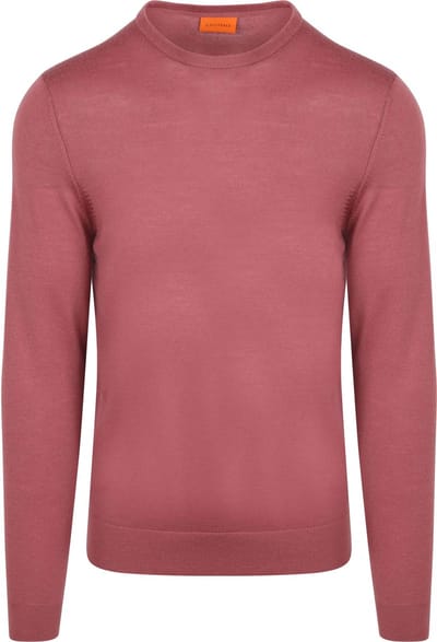 Suitable Merino Pullover Mauve - Maat L - Heren - Sweater