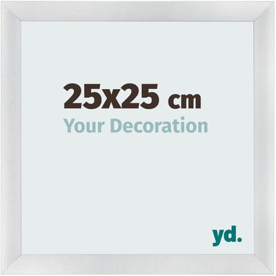 Your Decoration - Fotolijst 25x25 cm - MDF - Zilver Mat - Pisa