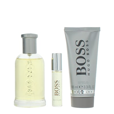 Hugo Boss Bottled Eau de Toilette 100ml, Eau de Toilette 10ml + Douchegel 100ml Cadeauset voor Hem