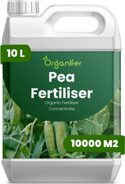 Vloeibare Meststof Voor Erwten 10 L Voor 10000 M2 - Npk 2-1-8 - Verbetert Bloei - Peulvorming En De Algehele Opbrengstkwaliteit - Verbetert De Algehele Plantgezondheid - Structuur En Consistentie Van De Peulen - Organifer