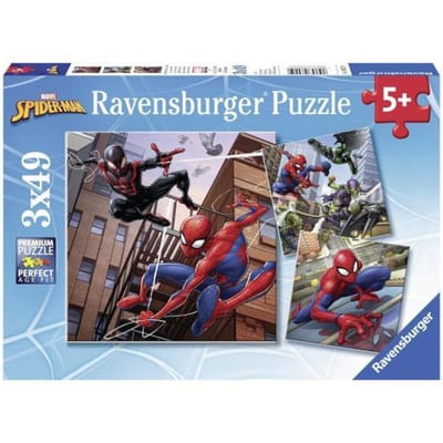 Ravensburger puzzel Spiderman in Actie - 3x49 stukjes