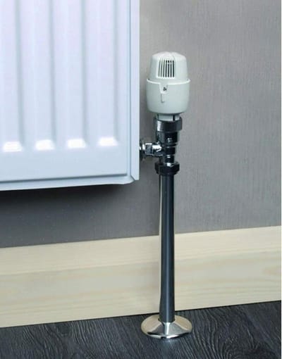 Radiator Pijp Kraag - Halsband Verwarming - Afwerking Pijpen - Kunststof Materiaal - 15mm - Chroom