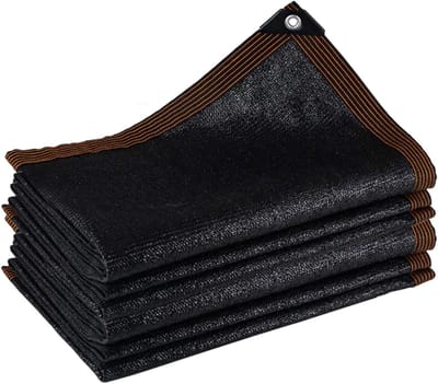 Schaduwnet Zwart - Zonweringsdoek Tuin - Bescherming Tegen Zon - 95% Anti-uv - 2.5x2m - Zwart