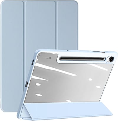 Dux Ducis - Tablet hoes geschikt voor Samsung Galaxy Tab S9/S9 FE (2023) - Toby Series - Auto Wake/Sleep functie - Licht Blauw