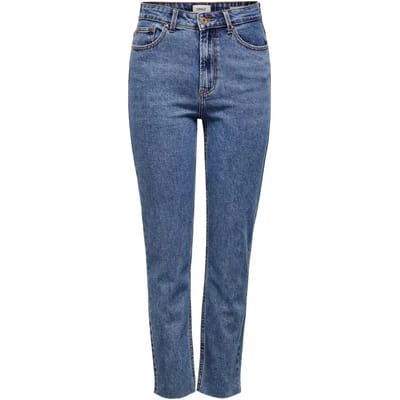 ONLY ONLEMILY LIFE HW ST RAW CR AN MAE05 NOOS Dames Jeans - Maat W32 X L34