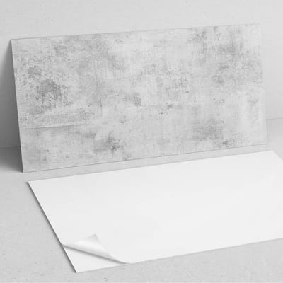 Coloray Wandpanelen Zelfklevend - Ruwe betontextuur PVC Wandpaneel - 100 cm x 50 cm - Grijs Wandbekleding Zelfklevend - 1 stuk - Texturen Wandpanelen Zelfklevend - Wandpanelen Keuken - Wandpaneel Badkamer