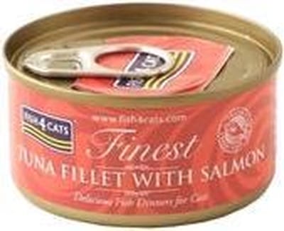 Fish4Cats Finest - Tuna Fillet with Salmon - 10 x 70  gram
