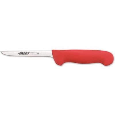 Uitbeenmes - ARCOS - Prof 294022 - NITRUM Roestvrij staal - Ergonomisch rood handvat - 14 cm lemmet