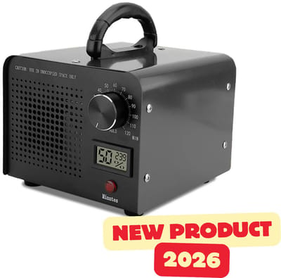House of Balance HULK Ozon Generator - Ozongenerator 60.000 mg/u – LCD Display - Luchtreiniger tot 300 m² – 120 min Timer – Tegen Geuren, Rook en Schimmel – Huis, Auto en Garage