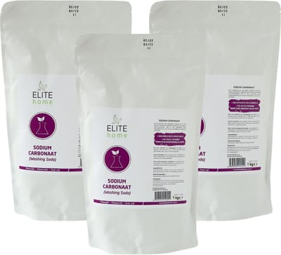 The Elite Home - 100% Sodiumcarbonaat (Zuiveringszout) - Voordeelverpakking - 3 x 1000 kg