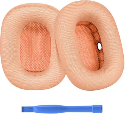 Vervangende Oorkussens voor AirPods Max Hoofdtelefoon van MMOBIEL – Mesh Fabric Koptelefoon Oorkussens – Noise Isolation Hoofdtelefoon Earpads – Oranje