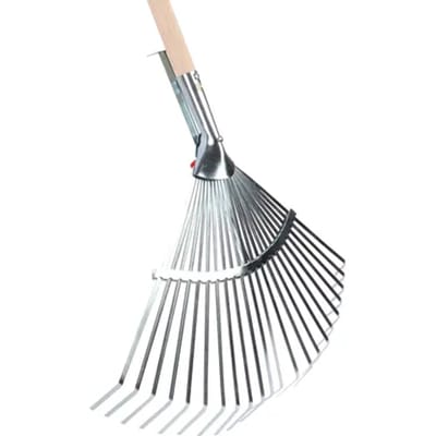 Central Park Bladhark Verstelbaar Met Steel - Verzinkt Staal - Werkbreedte 36cm - Steel 150cm
