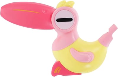 Vogelfluitje Speelgoed - Muziekfluitje Kind - Feestelijke Geluiden - Water Geluidseffect - 13 cm - Roze
