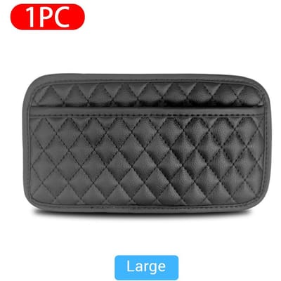 Sacs de poche multifonctions pour organisateur de voiture, boîte de rangement pour cartes, téléphone, clé, pochette collante, accessoires d'intérieur de voiture L