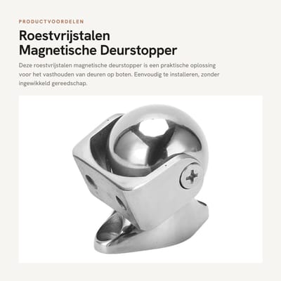 Dailygoods- Deurstopper Magnetisch - Roestvrij Staal 316 - Eenvoudige Installatie - Deurstoppers voor Binnen/Buiten - Veelzijdige Toepassing - Betrouwbare Oplossing - Deurbuffer