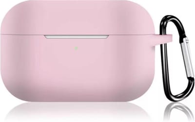 AirPods Pro Case hoesje Pink EXTRA Beschermend Siliconen Case - Hoesje - Geschikt voor Apple Airpods Pro - Pink / Roze + opberg haak