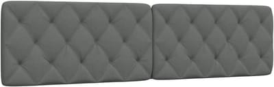 Hoofdbord Kussen 200 cm Stof Donkergrijs - Comfortabel & Stijlvol