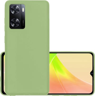 Hoesje - Geschikt voor OPPO A57s - Sterk & Shockproof - Hoes Cover - Siliconen Case - Groen