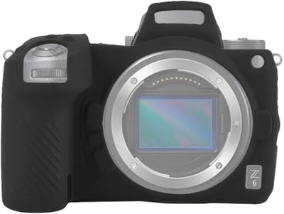 Dailygoods- Cameratas Zachte Siliconen Beschermhoes - Zwart - Voor Spiegelloze Camera's - Maat 12x8x2 cm - Lichtgewicht - Schokbestendig - Camera Hoes