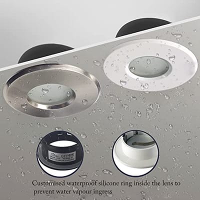 Waterdichte Inbouwspots 5W IP65 - Warm Wit 3000K voor Badkamer en Keuken