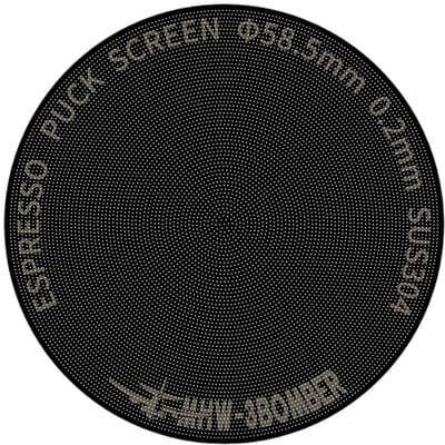 MHW-3BOMBER puck screen titanium - flinterdun - 0,2mm x 58mm
