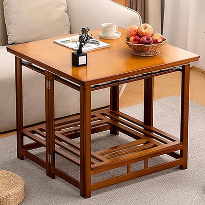 Verwarmingstafel - Japanse tafel - Gezelligheid creëren - Ingebouwde verwarming - 150 cm lengte - Walnoot