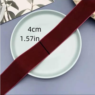 Fluwelen lint, 2 yards * 1,57 inch, cadeau bloem verpakking strik handgemaakt DIY kerstversiering kleding naaiaccessoires. L