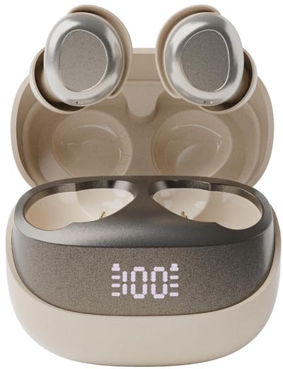 pocobob® Z draadloze oortjes - Wit Goud Beige - bluetooth oordopjes - kleine oordopjes - in ear oortjes - met microfoon - ook voor slapen - Met pocobob APP voor je smartphone
