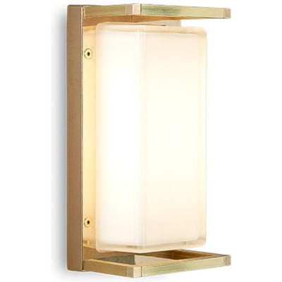 Moretti Luce Buitenwandlamp Ice Cubic 3412, messing natuur