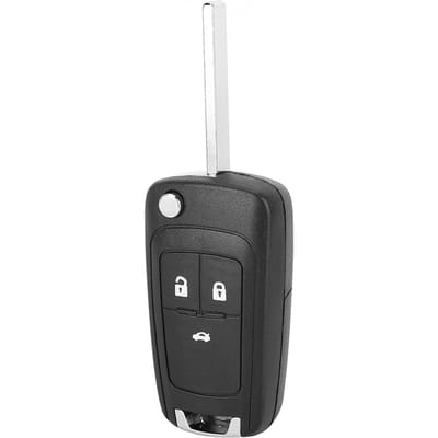 3 Knoppen Flip Sleutelhanger Behuizing Shell Cover Vervangende Accessoires Geschikt voor Chevrolet gray