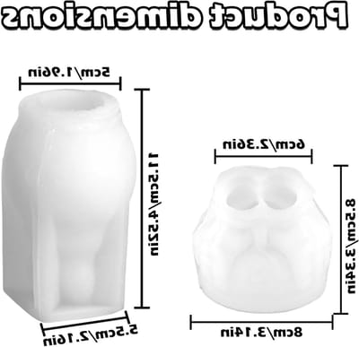 3D Silicone Mallen voor Halloween, Set van 2 Pompoen Epoxy Mallen voor Kaarsen en Creatief Handwerk