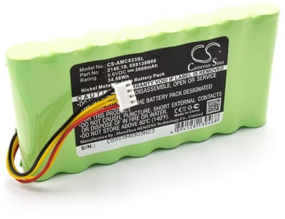 Vervangende Accu - Meetapparaat Batterij - Precisie Metingen - Hoge Capaciteit - 96 Volt - Zwart