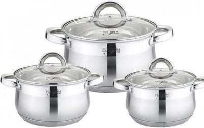 Cheffinger Pannenset 6-delig RVS 18/20/24 cm - Inductie