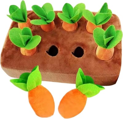 Wortelsnuffelmat - Hondenpuzzel Speelgoed - Mentale Stimulatie Hond - Zelfnivellerend - 28.5x17x6cm - Bruin