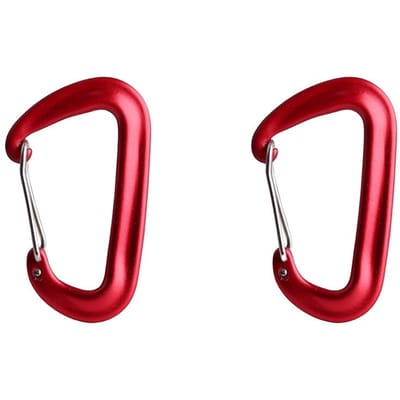 1/2 stuks Buitengebruik Atletische Aluminiumlegering Gesp Sleutelhanger Knop Karabiner Kamperen Wandelen Haken Clips