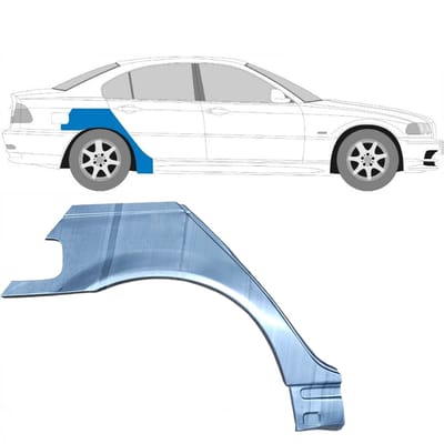 Reparatiepaneel achterspatbord voor BMW 3 E46 1998-2006 / Rechts