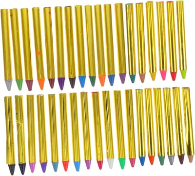 Gezichtsverf Krijtjes - Schmink Krijtjes - Kinderfeestjes Versieren - 36 Levendige Kleuren - 7.5x0.7cm Per Stuk