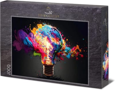 Puzzel Power of Light - Legpuzzel 1000 stukjes - Ontspannend tijdverdrijf - Moderne illustratie - 68x48 cm - Kleurrijk