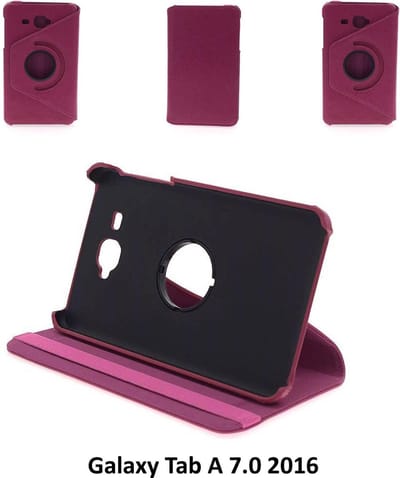 Samsung Galaxy Tab A 7.0 (2016) Draaibare tablethoes Hot Pink voor bescherming van tablet (T285)