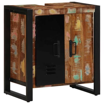vidaXL Badkamermeubel Set met lade 3 pcs Massief Gerecycleerd Hout